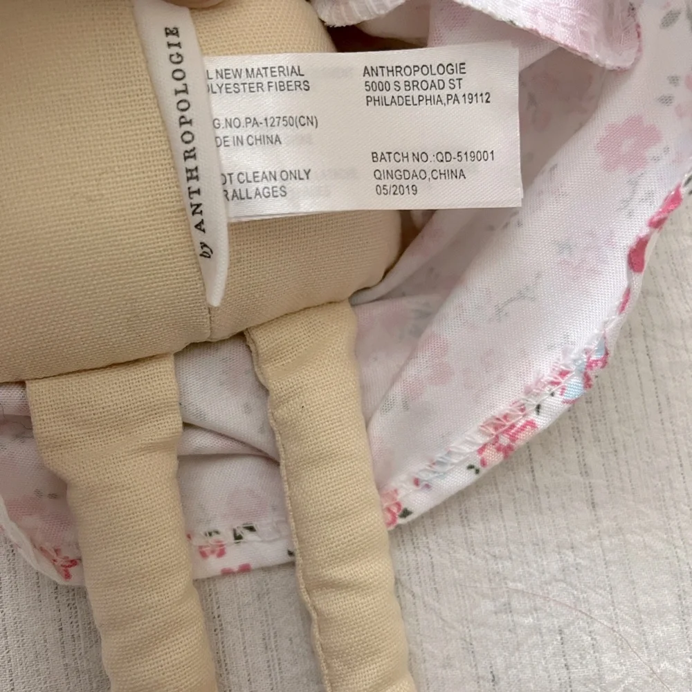 Anthropologie Kids Floral Dressed Girl Doll—Scarlet